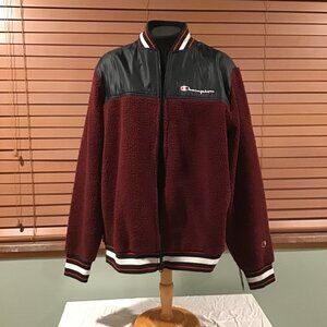 Champion Mens Sherpa Baseball Jacket (NWT)